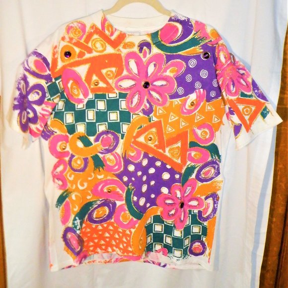 Fascinating ~~~KWBL Los Angeles ~~~ Top - Picture 1 of 2